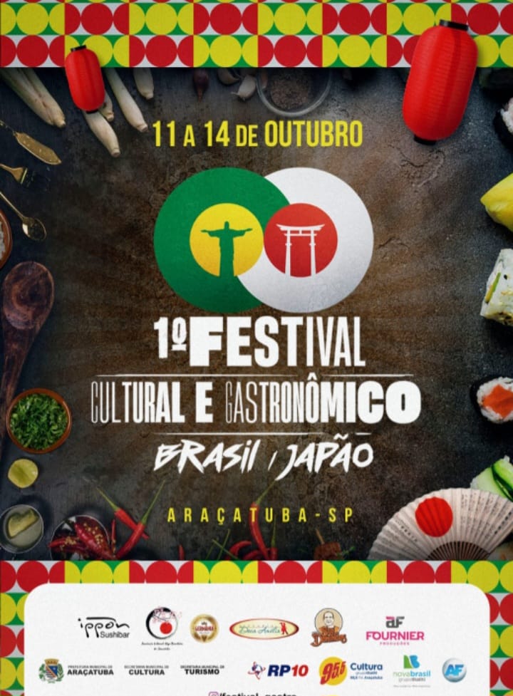 Araçatuba recebe o 1° Festival Cultural e Gastronômico  Brasil/Japão