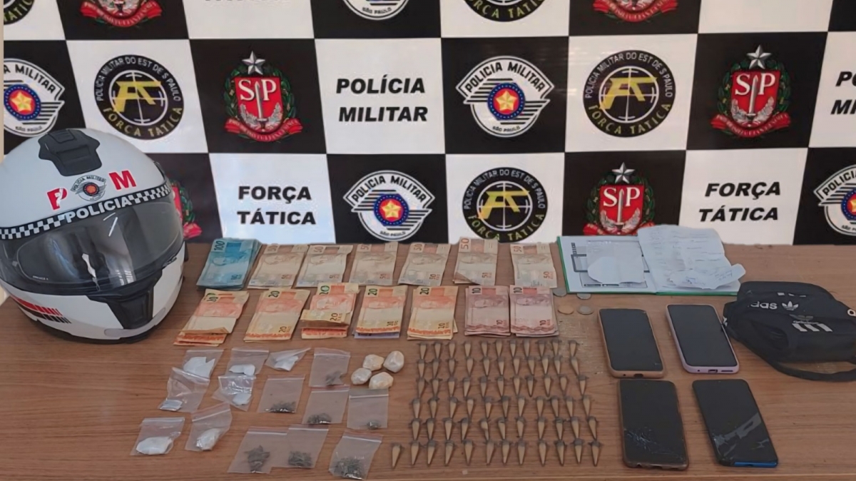 PM prende trio com porções de maconha e cocaína em Araçatuba