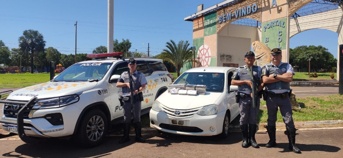 Polícia Militar Rodoviária (TOR) prende  homem por tráfico de drogas.